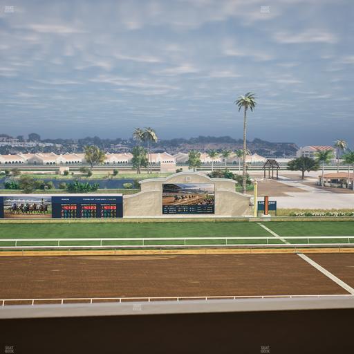 Del Mar Thoroughbred Club - Section Stretch Run Box 15 L Lvl 4 Seat View