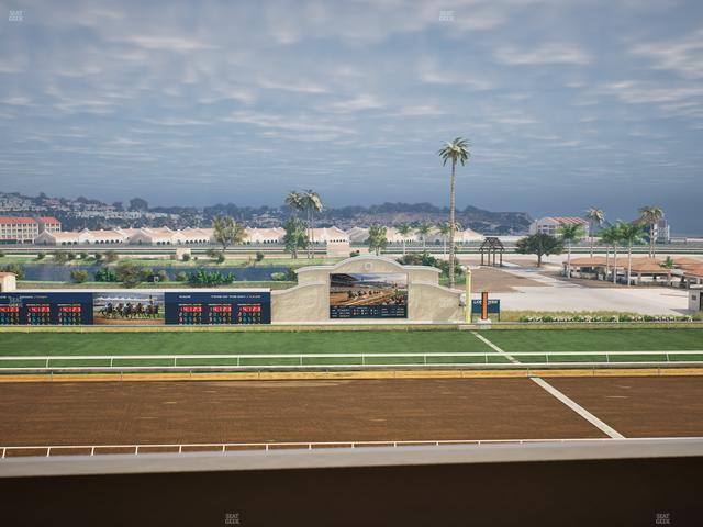 Del Mar Thoroughbred Club - Section Stretch Run Box 15 L Lvl 4 Seat View