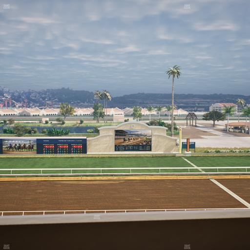 Del Mar Thoroughbred Club - Section Stretch Run Box 15 L Lvl 4 Seat View