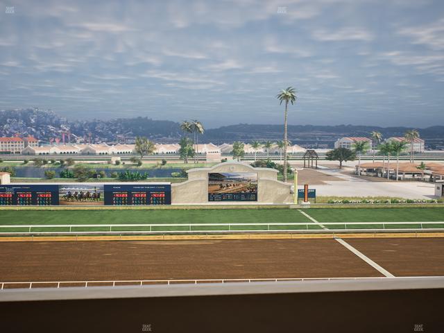 Del Mar Thoroughbred Club - Section Stretch Run Box 15 L Lvl 4 Seat View