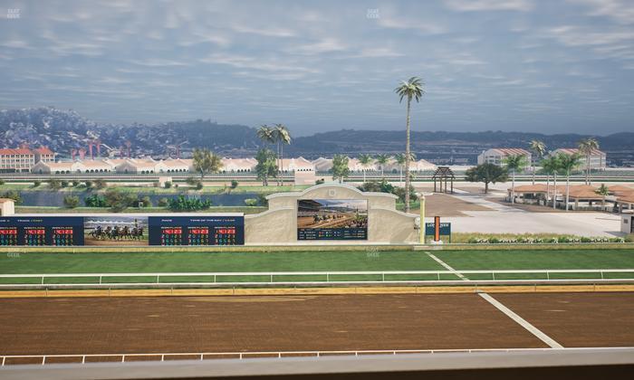 Del Mar Thoroughbred Club - Section Stretch Run Box 15 L Lvl 4 Seat View