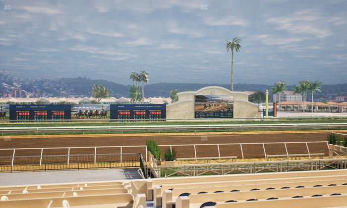 Del Mar Thoroughbred Club - Section Stretch Run Box 16 A Lvl 2 Seat View