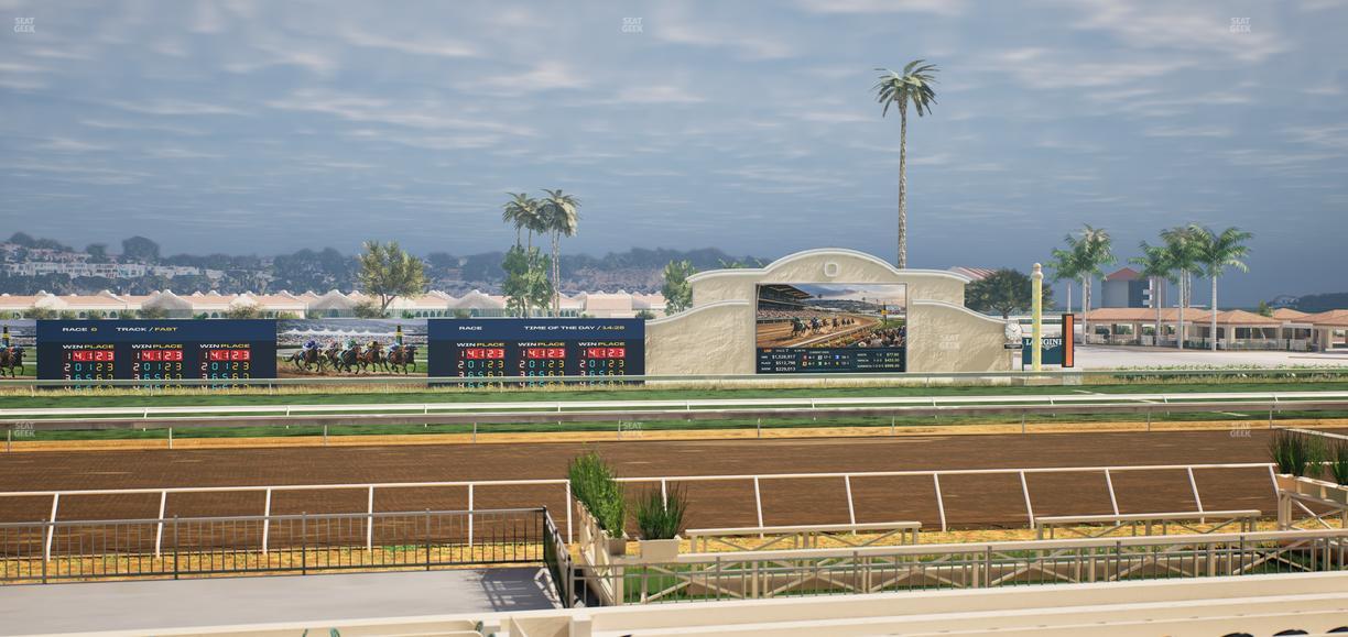 Del Mar Thoroughbred Club - Section Stretch Run Box 16 A Lvl 2 Seat View