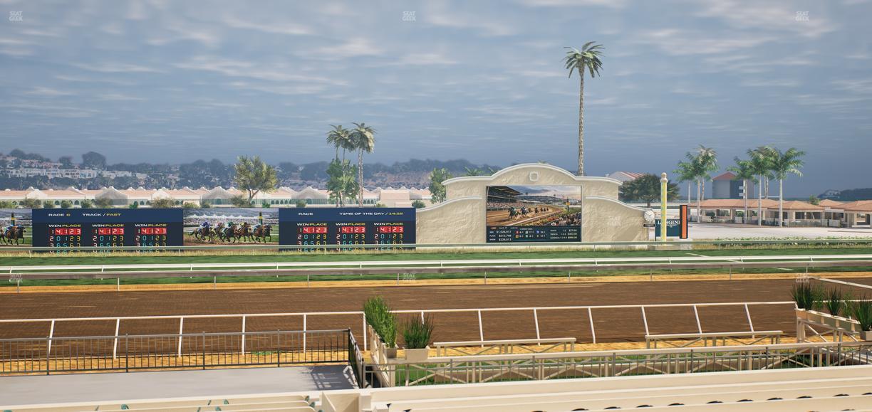 Del Mar Thoroughbred Club - Section Stretch Run Box 16 B Lvl 2 Seat View