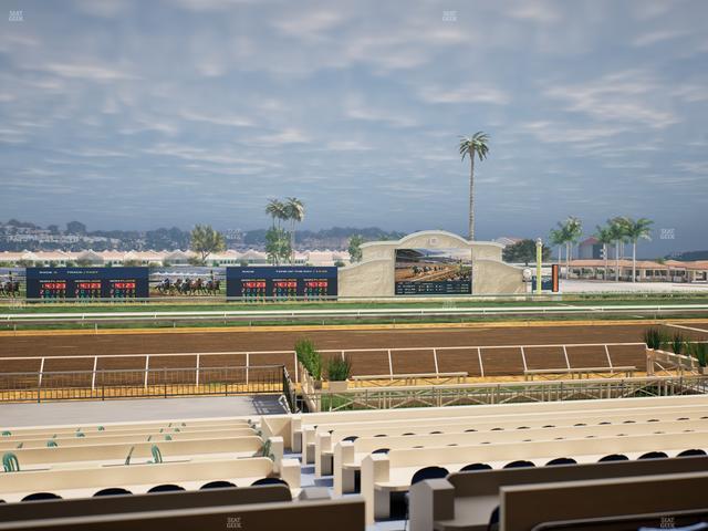 Del Mar Thoroughbred Club - Section Stretch Run Box 16 B Lvl 2 Seat View
