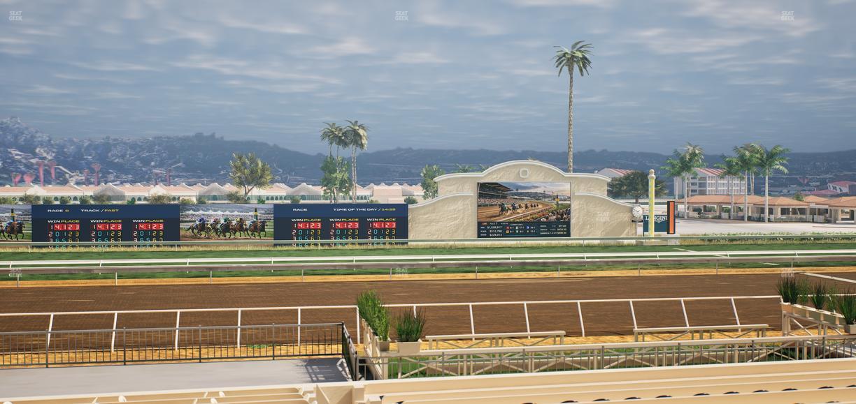 Del Mar Thoroughbred Club - Section Stretch Run Box 16 B Lvl 2 Seat View