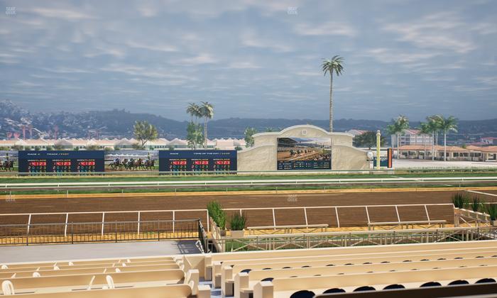 Del Mar Thoroughbred Club - Section Stretch Run Box 16 B Lvl 2 Seat View