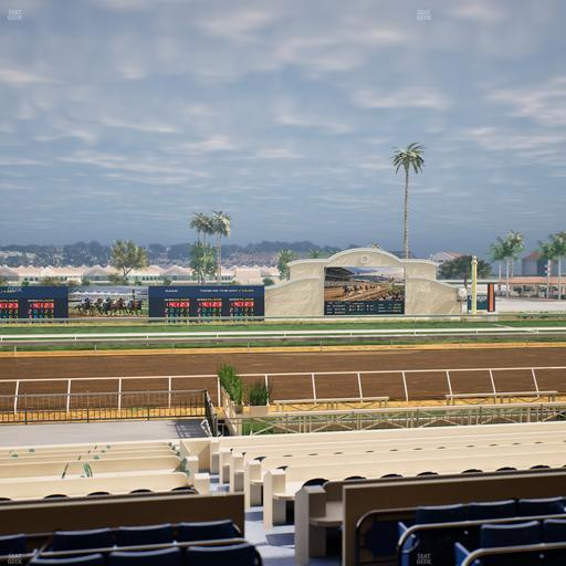 Del Mar Thoroughbred Club - Section Stretch Run Box 16 C Lvl 2 Seat View