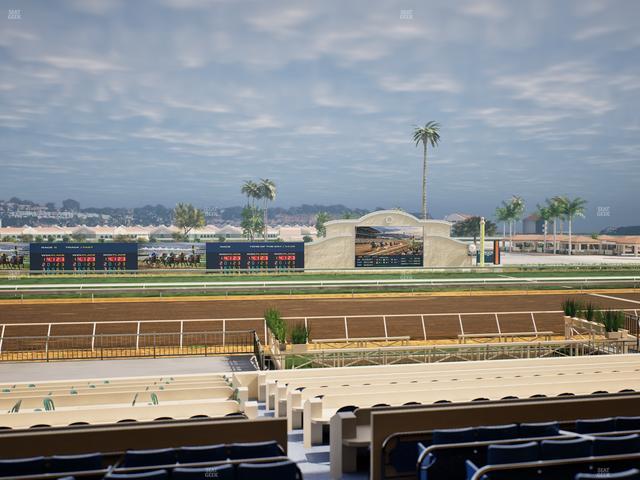 Del Mar Thoroughbred Club - Section Stretch Run Box 16 C Lvl 2 Seat View