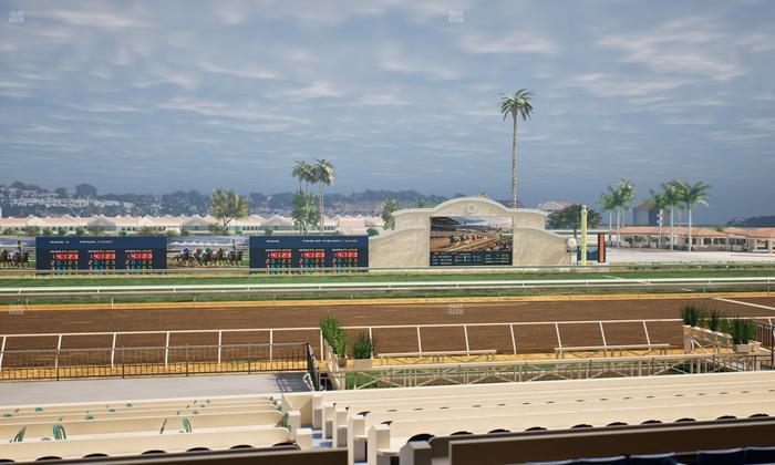 Del Mar Thoroughbred Club - Section Stretch Run Box 16 C Lvl 2 Seat View