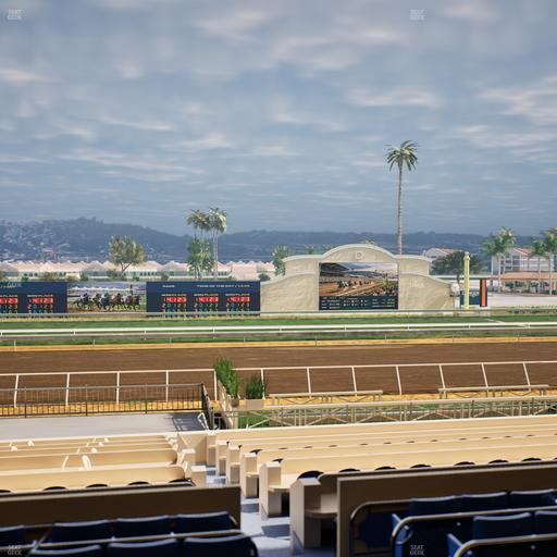 Del Mar Thoroughbred Club - Section Stretch Run Box 16 C Lvl 2 Seat View