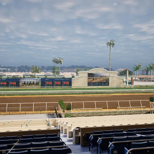 Del Mar Thoroughbred Club - Section Stretch Run Box 16 D Lvl 2 Seat View