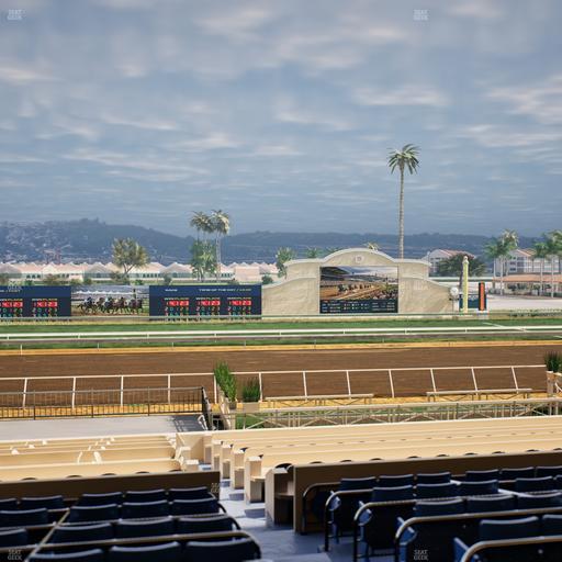 Del Mar Thoroughbred Club - Section Stretch Run Box 16 D Lvl 2 Seat View