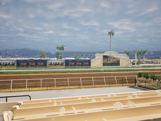Del Mar Thoroughbred Club - Section Stretch Run Box 16 E Lvl 1 Seat View
