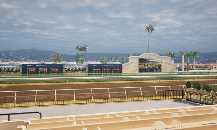 Del Mar Thoroughbred Club - Section Stretch Run Box 16 E Lvl 1 Seat View