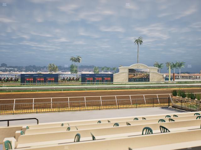 Del Mar Thoroughbred Club - Section Stretch Run Box 16 E Lvl 1 Seat View
