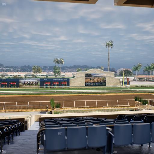Del Mar Thoroughbred Club - Section Stretch Run Box 16 E Lvl 3 Seat View