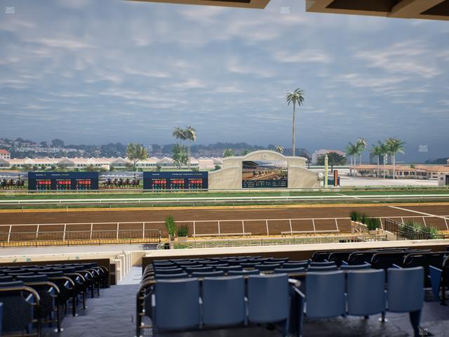 Del Mar Thoroughbred Club - Section Stretch Run Box 16 E Lvl 3 Seat View