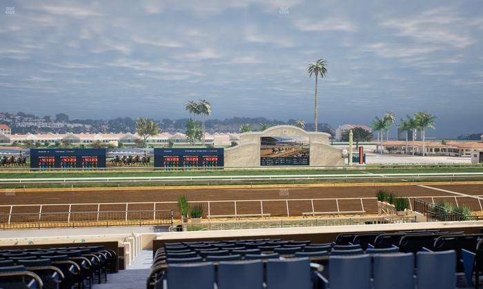 Del Mar Thoroughbred Club - Section Stretch Run Box 16 E Lvl 3 Seat View