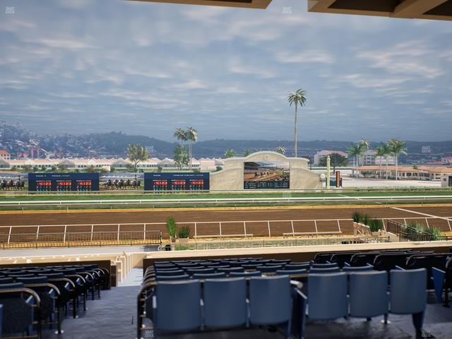 Del Mar Thoroughbred Club - Section Stretch Run Box 16 E Lvl 3 Seat View