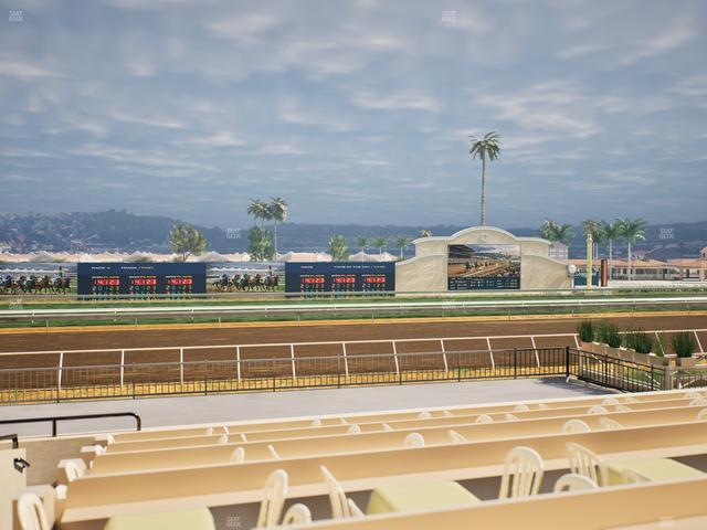 Del Mar Thoroughbred Club - Section Stretch Run Box 16 F Lvl 1 Seat View