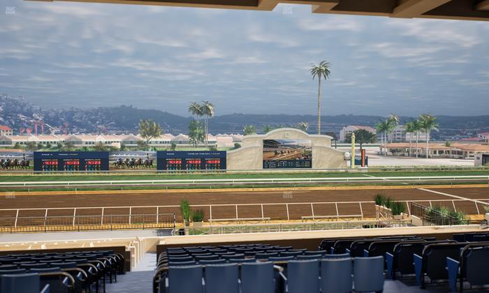Del Mar Thoroughbred Club - Section Stretch Run Box 16 F Lvl 3 Seat View
