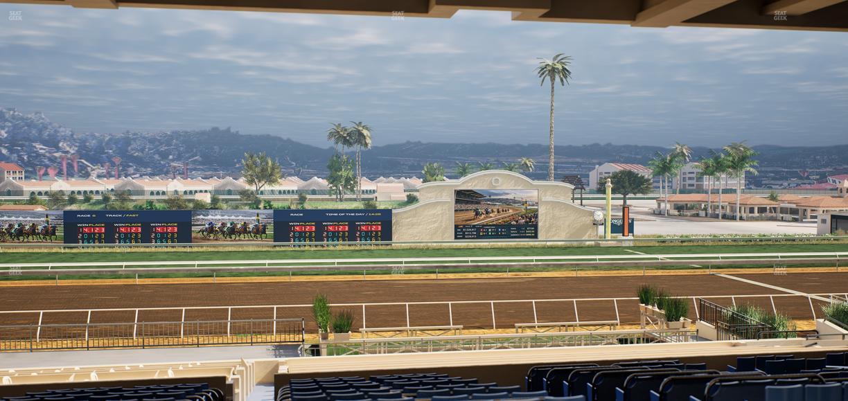 Del Mar Thoroughbred Club - Section Stretch Run Box 16 G Lvl 3 Seat View