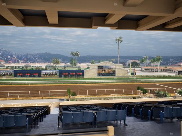 Del Mar Thoroughbred Club - Section Stretch Run Box 16 G Lvl 3 Seat View