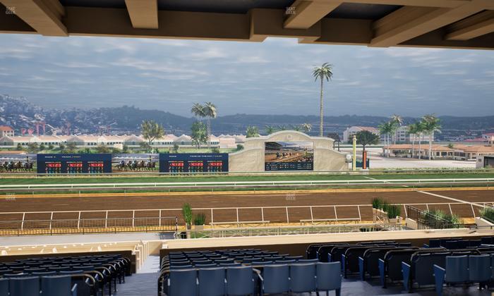 Del Mar Thoroughbred Club - Section Stretch Run Box 16 G Lvl 3 Seat View