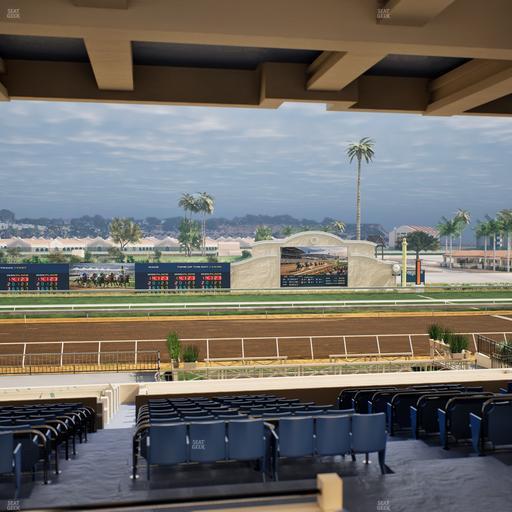 Del Mar Thoroughbred Club - Section Stretch Run Box 16 G Lvl 3 Seat View