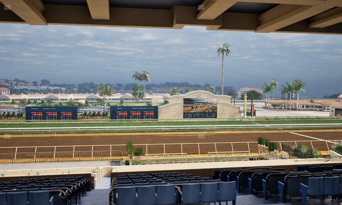 Del Mar Thoroughbred Club - Section Stretch Run Box 16 G Lvl 3 Seat View