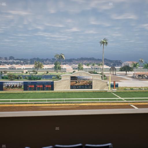 Del Mar Thoroughbred Club - Section Stretch Run Box 16 K Lvl 4 Seat View
