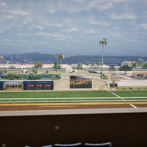 Del Mar Thoroughbred Club - Section Stretch Run Box 16 K Lvl 4 Seat View