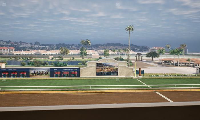 Del Mar Thoroughbred Club - Section Stretch Run Box 16 L Lvl 4 Seat View