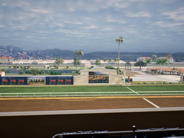 Del Mar Thoroughbred Club - Section Stretch Run Box 16 L Lvl 4 Seat View