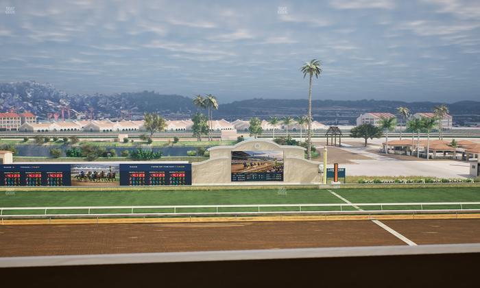 Del Mar Thoroughbred Club - Section Stretch Run Box 16 L Lvl 4 Seat View