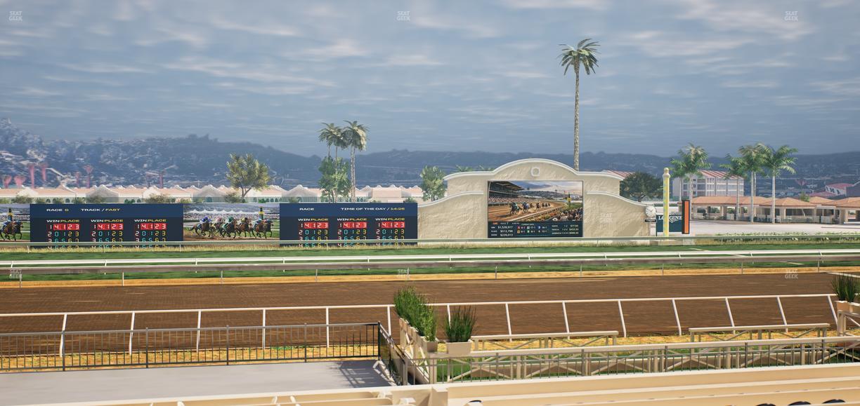 Del Mar Thoroughbred Club - Section Stretch Run Box 17 A Lvl 2 Seat View
