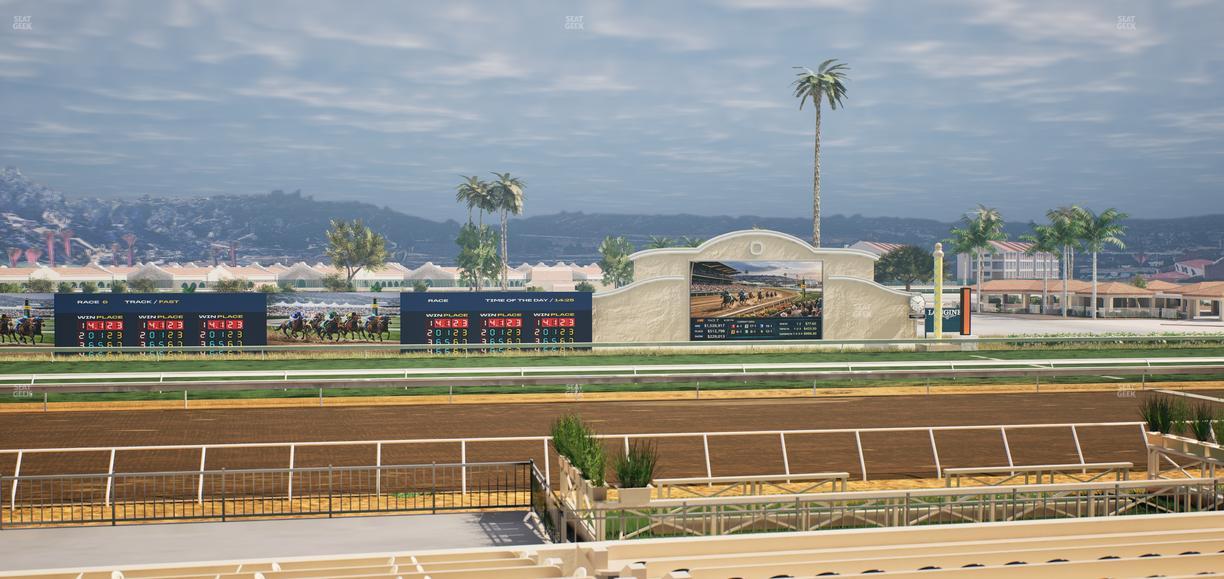 Del Mar Thoroughbred Club - Section Stretch Run Box 17 B Lvl 2 Seat View