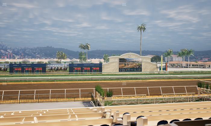 Del Mar Thoroughbred Club - Section Stretch Run Box 17 B Lvl 2 Seat View