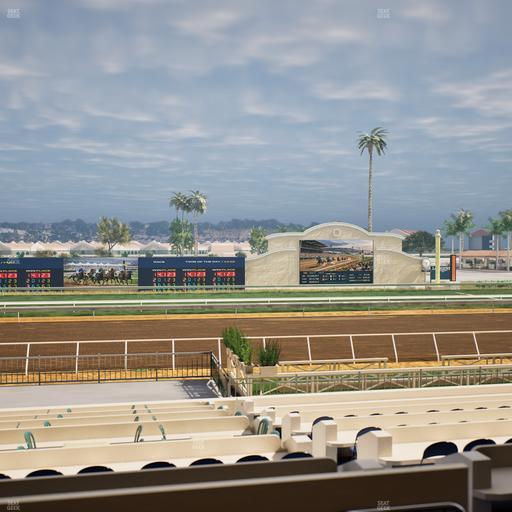 Del Mar Thoroughbred Club - Section Stretch Run Box 17 B Lvl 2 Seat View