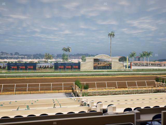 Del Mar Thoroughbred Club - Section Stretch Run Box 17 B Lvl 2 Seat View