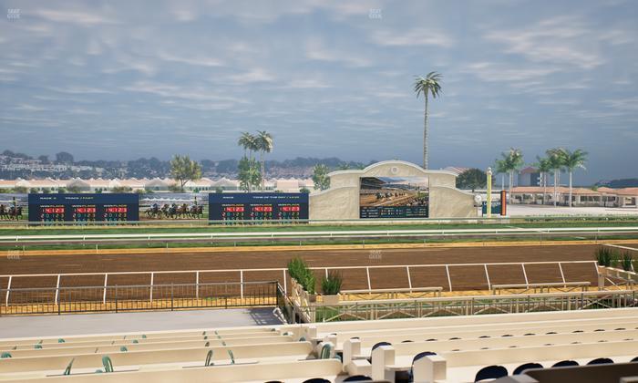 Del Mar Thoroughbred Club - Section Stretch Run Box 17 B Lvl 2 Seat View