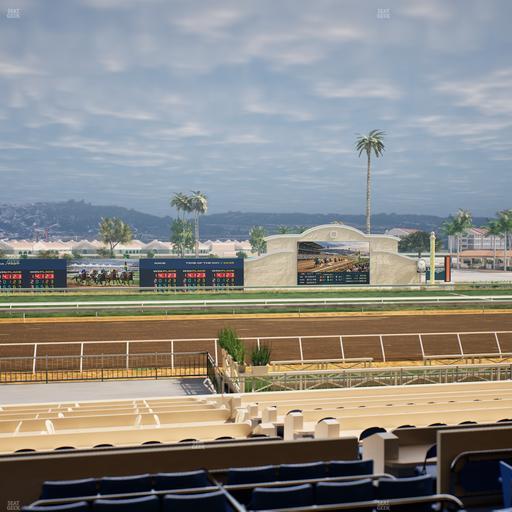 Del Mar Thoroughbred Club - Section Stretch Run Box 17 C Lvl 2 Seat View