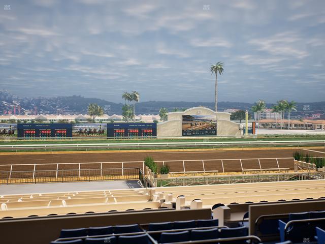 Del Mar Thoroughbred Club - Section Stretch Run Box 17 C Lvl 2 Seat View
