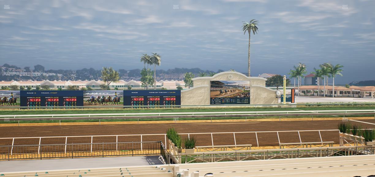 Del Mar Thoroughbred Club - Section Stretch Run Box 17 C Lvl 2 Seat View