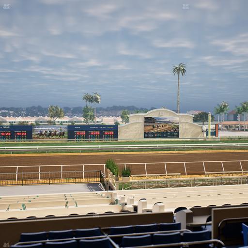 Del Mar Thoroughbred Club - Section Stretch Run Box 17 C Lvl 2 Seat View