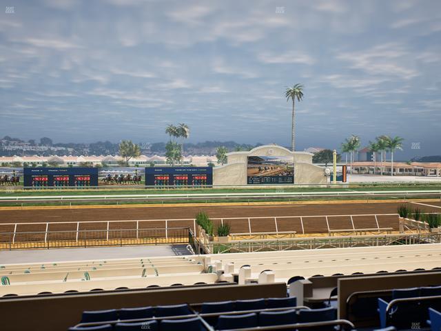 Del Mar Thoroughbred Club - Section Stretch Run Box 17 C Lvl 2 Seat View