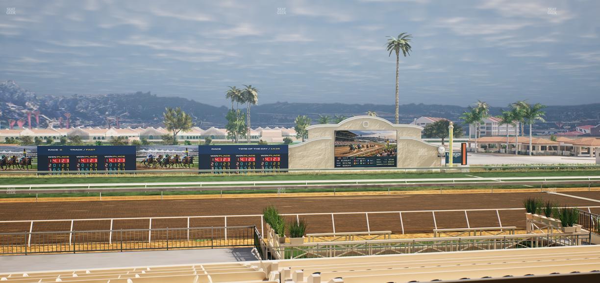 Del Mar Thoroughbred Club - Section Stretch Run Box 17 D Lvl 2 Seat View
