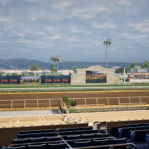Del Mar Thoroughbred Club - Section Stretch Run Box 17 D Lvl 2 Seat View