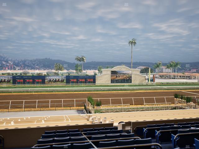 Del Mar Thoroughbred Club - Section Stretch Run Box 17 D Lvl 2 Seat View